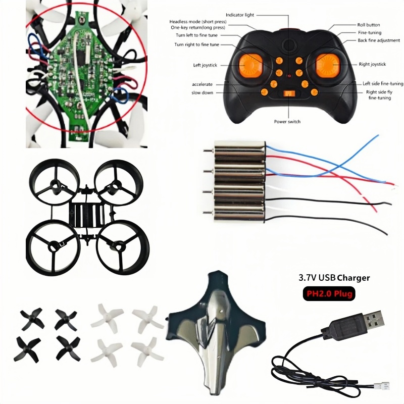 Drone Battery Charger - Complete DIY Drone Kit 2.4G 6Axis
