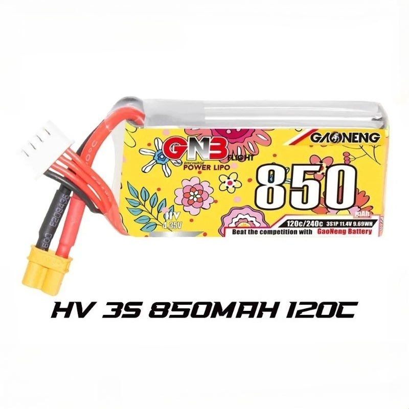 1pcs new GNB LiHV 3S 11.4V 850 - огляд і ціна Drone Battery 3S
