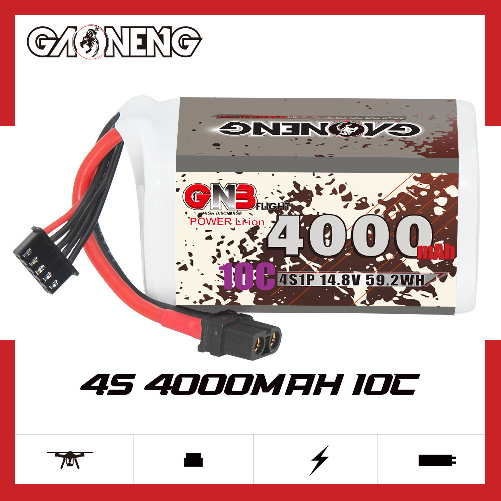 GNB 4000mAh 4S 14.8V 10C 20C W - огляд і ціна Drone Battery Lipo