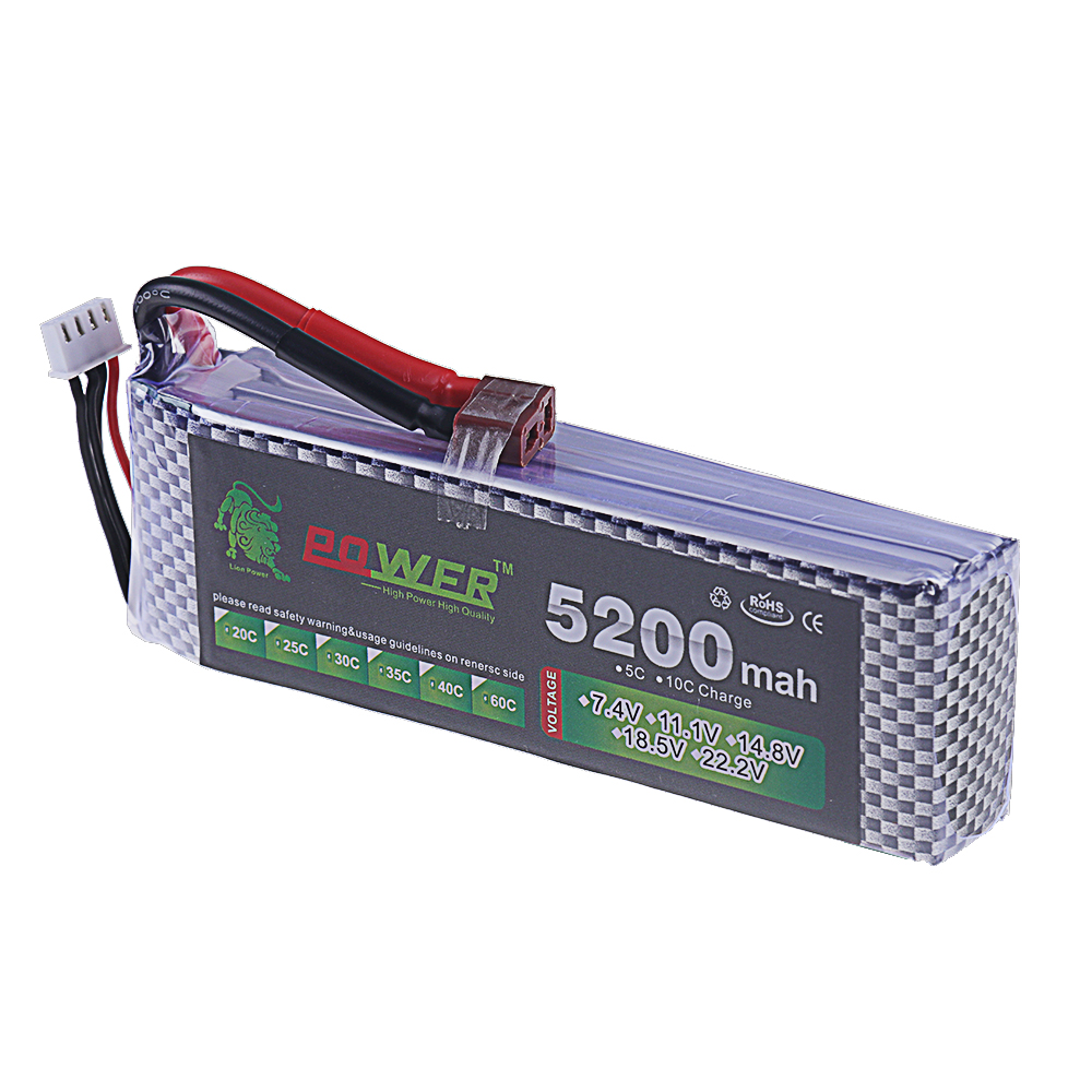 3S Lipo Battery 11.1V 5200mah  - огляд і ціна Drone Battery 4S